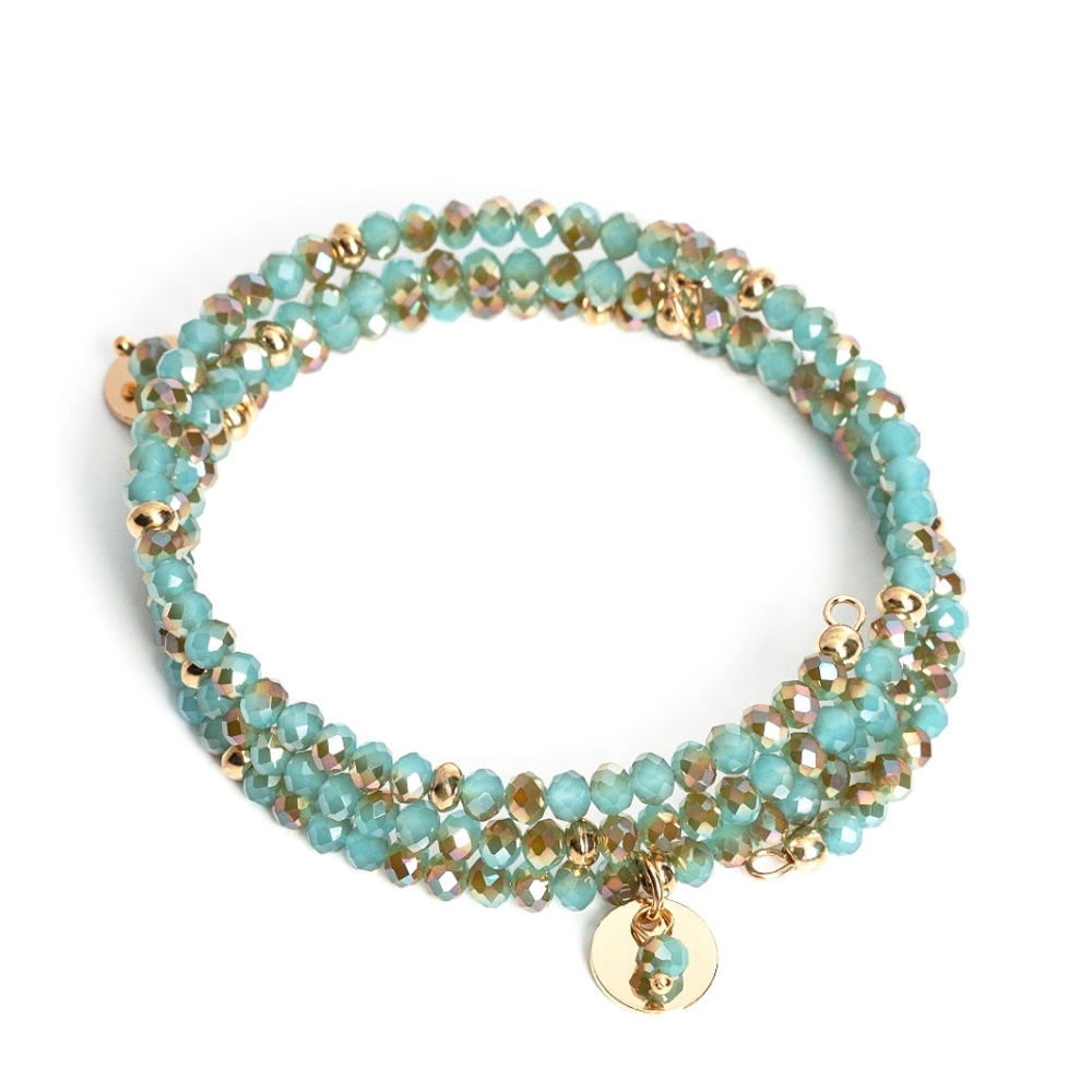 Beautiful Aqua Green Stretch Bracelet
